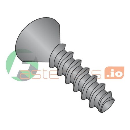Newport Fasteners Thread Forming Screw, #4 x 5/16 in, Black Oxide Steel Flat Head Phillips Drive, 10000 PK 322453